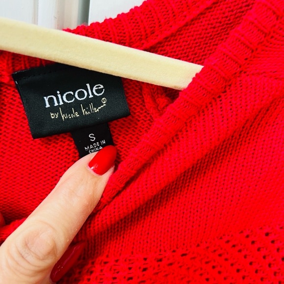 Nicole Miller Red Sweater - Picture 4 of 6